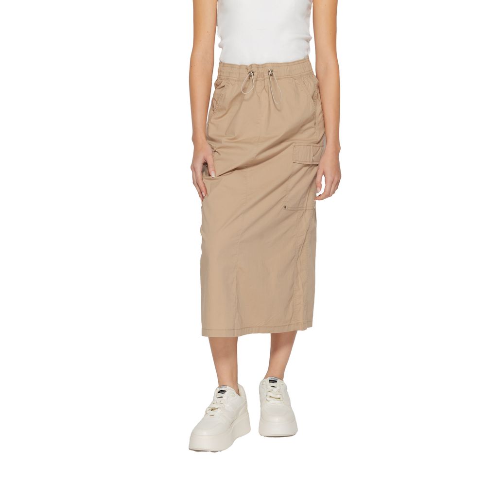 Street One Beige Cotton Skirt | Regal Royce
