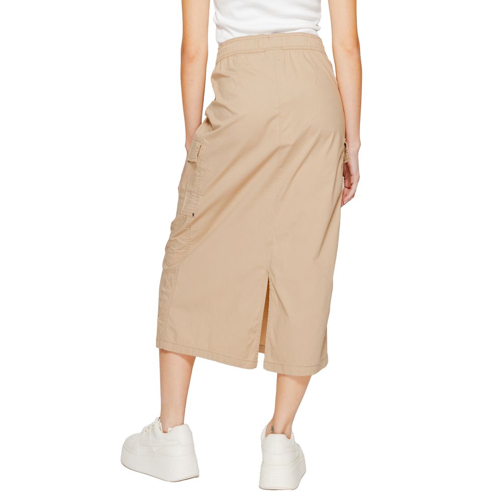 Street One Beige Cotton Skirt | Regal Royce