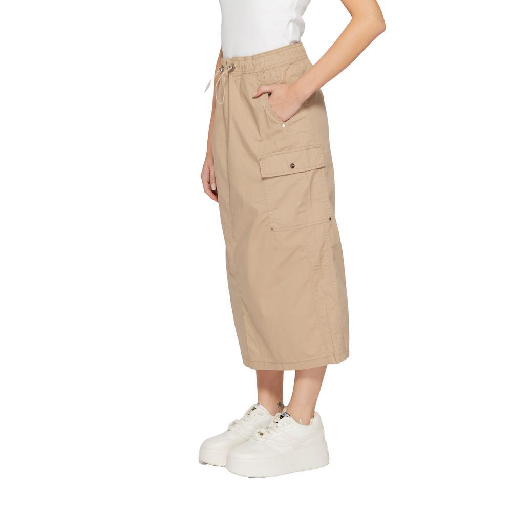 Street One Beige Cotton Skirt | Regal Royce