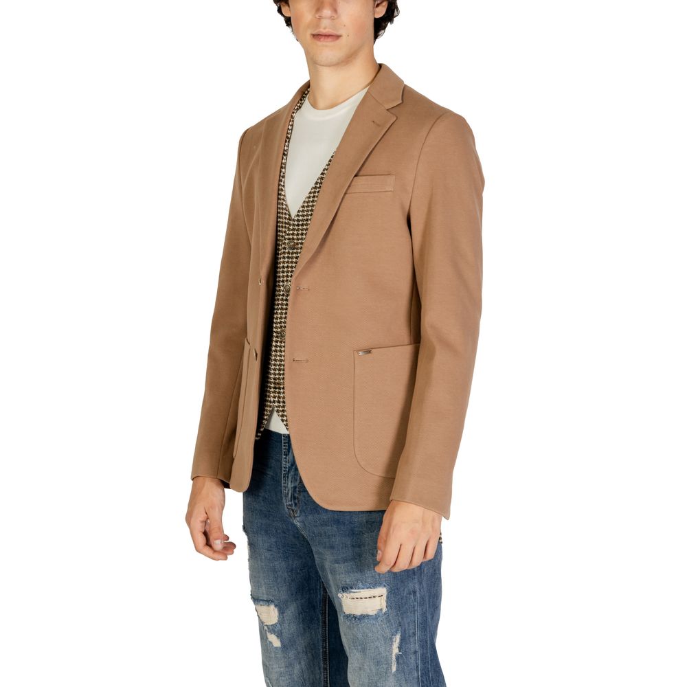 Gianni Lupo Beige Cotton Blazer | Regal Royce