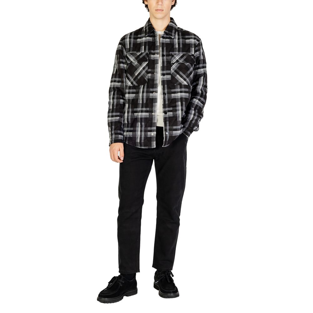 Gianni Lupo Black Polyester Coat | Regal Royce