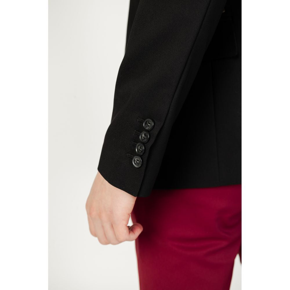 Gianni Lupo Black Cotton Blazer | Regal Royce