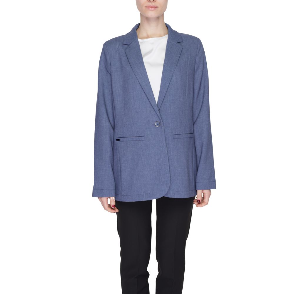 Street One Blue Polyester Blazer | Regal Royce