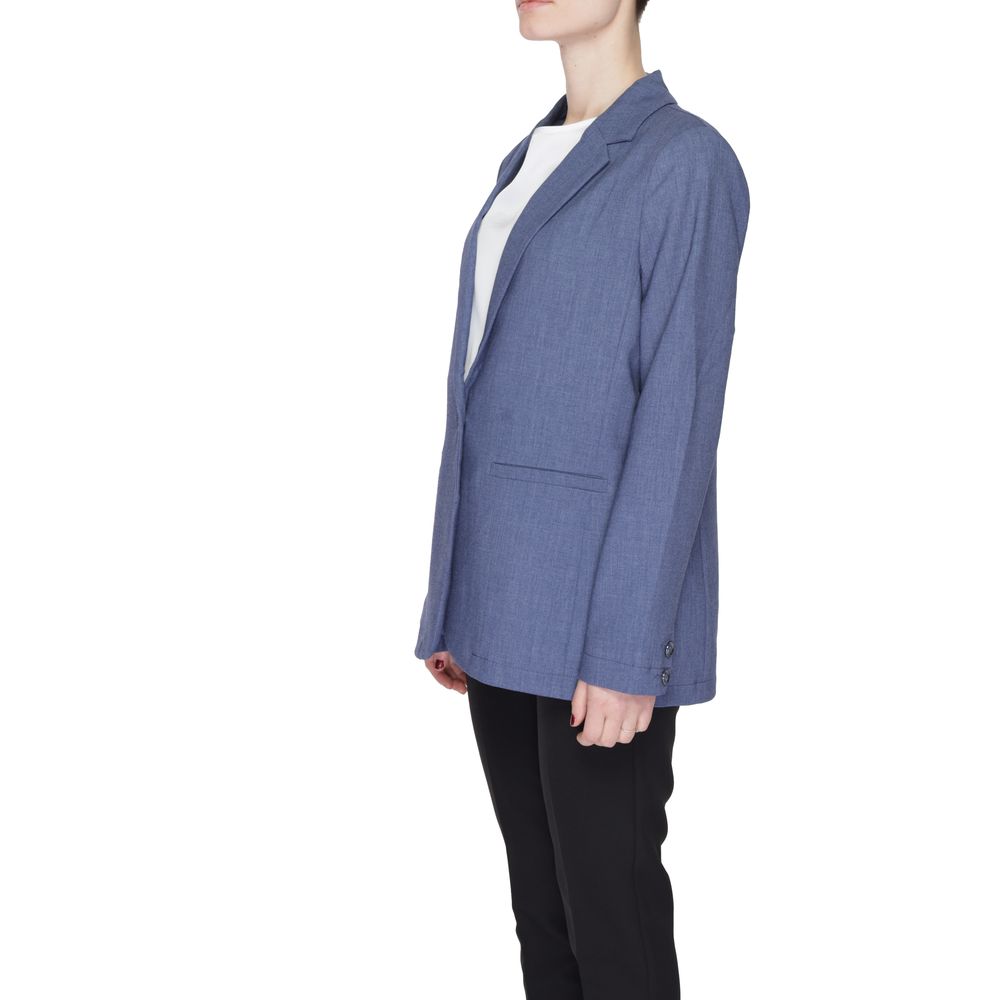 Street One Blue Polyester Blazer | Regal Royce