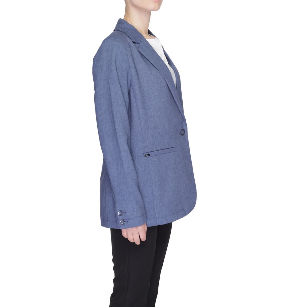 Street One Blue Polyester Blazer | Regal Royce