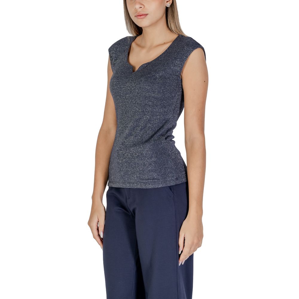 Street One Blue Viscose Tank Tops | Regal Royce