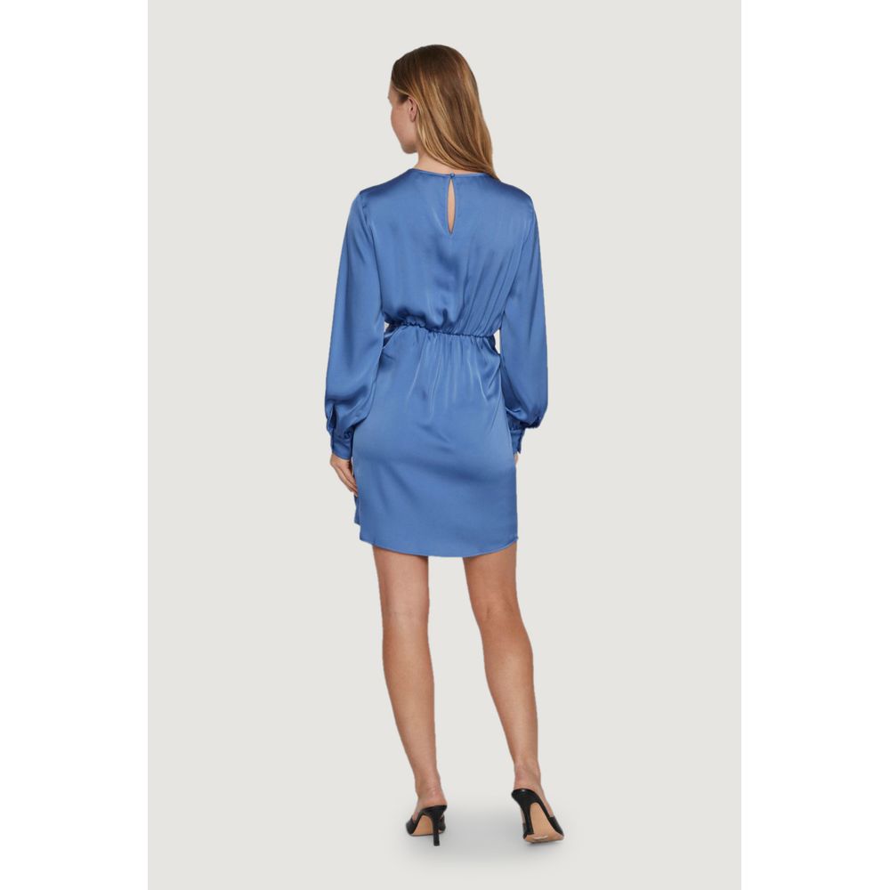Vila Clothes Blue Recycled Polyester Short Dress | Regal Royce