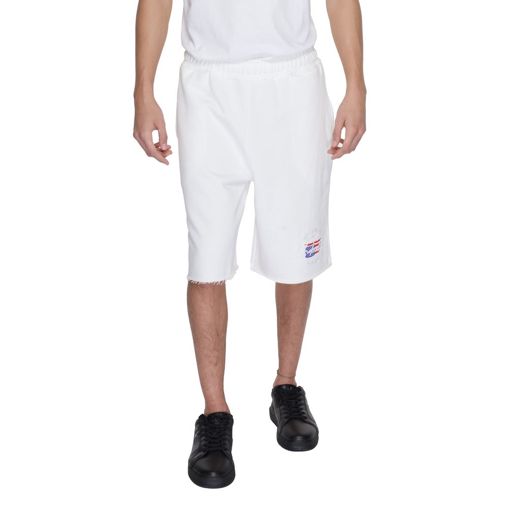 Underclub White Cotton Bermuda Shorts | Regal Royce