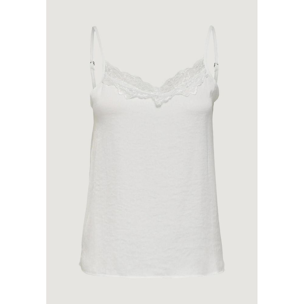 Jacqueline De Yong White Polyester Tank Tops | Regal Royce