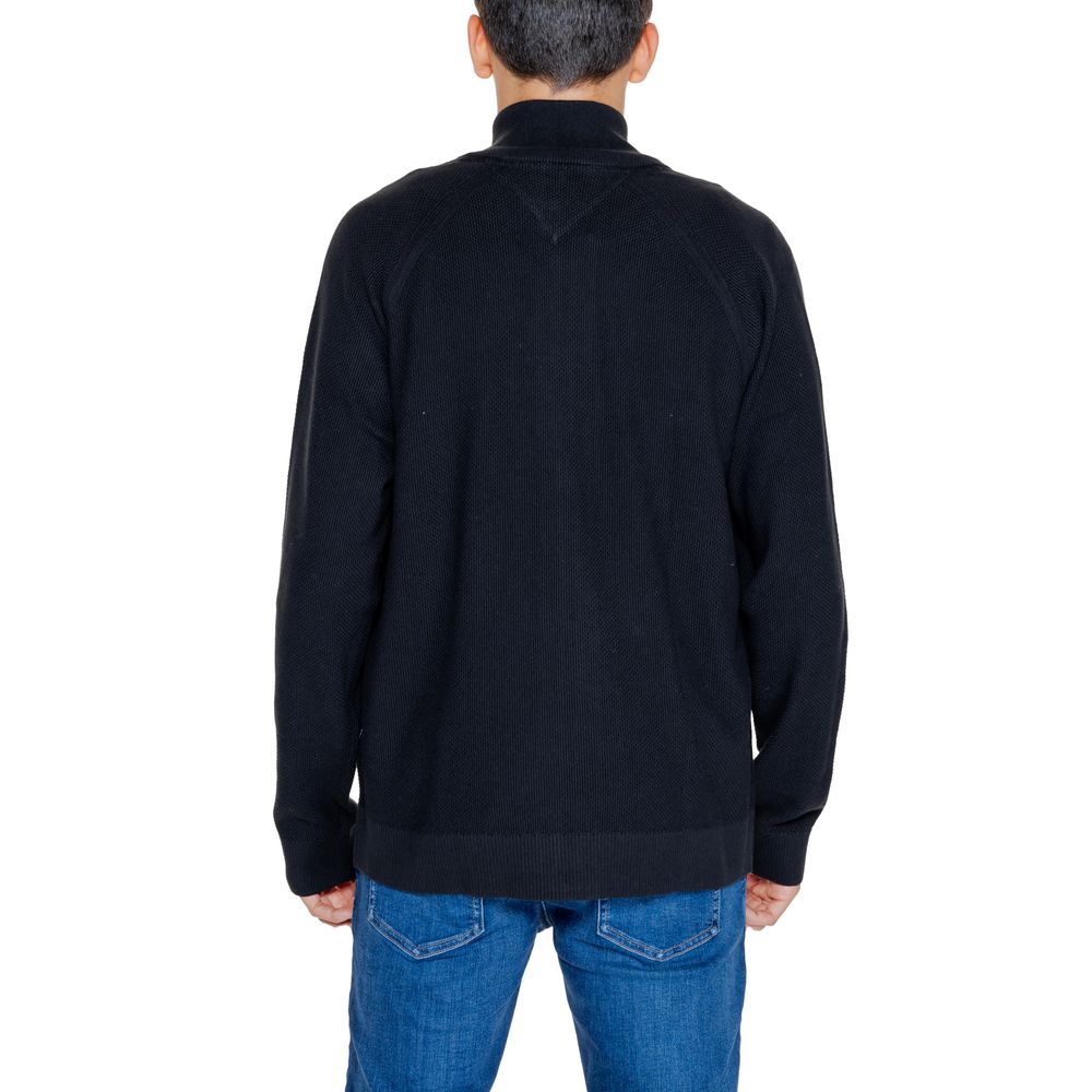 Tommy Hilfiger Jeans Black Cotton Cardigan | Regal Royce