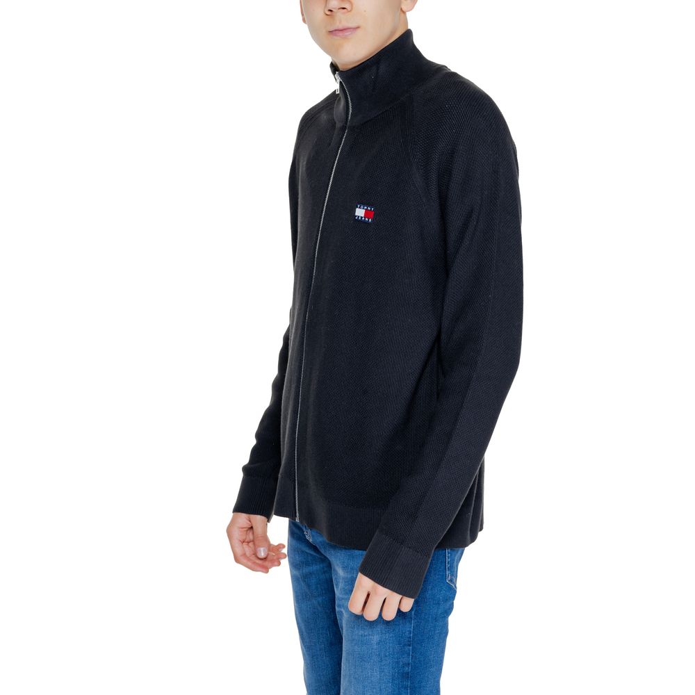 Tommy Hilfiger Jeans Black Cotton Cardigan | Regal Royce