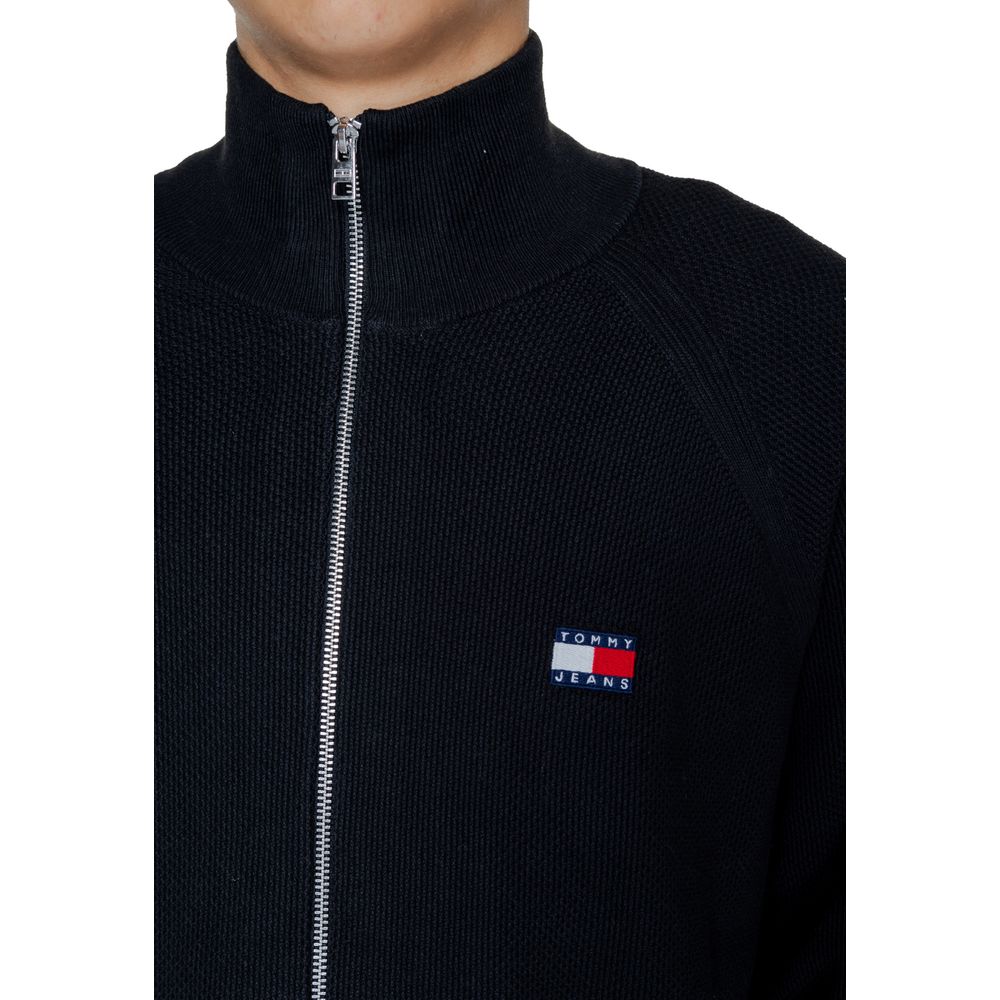 Tommy Hilfiger Jeans Black Cotton Cardigan | Regal Royce
