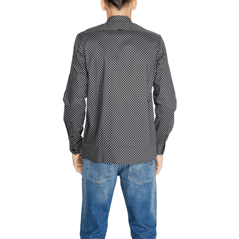 Antony Morato Gray Cotton Pattern Shirt | Regal Royce