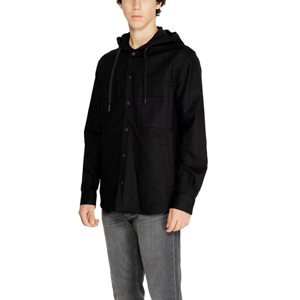 Antony Morato Black Cotton Shell Jacket | Regal Royce