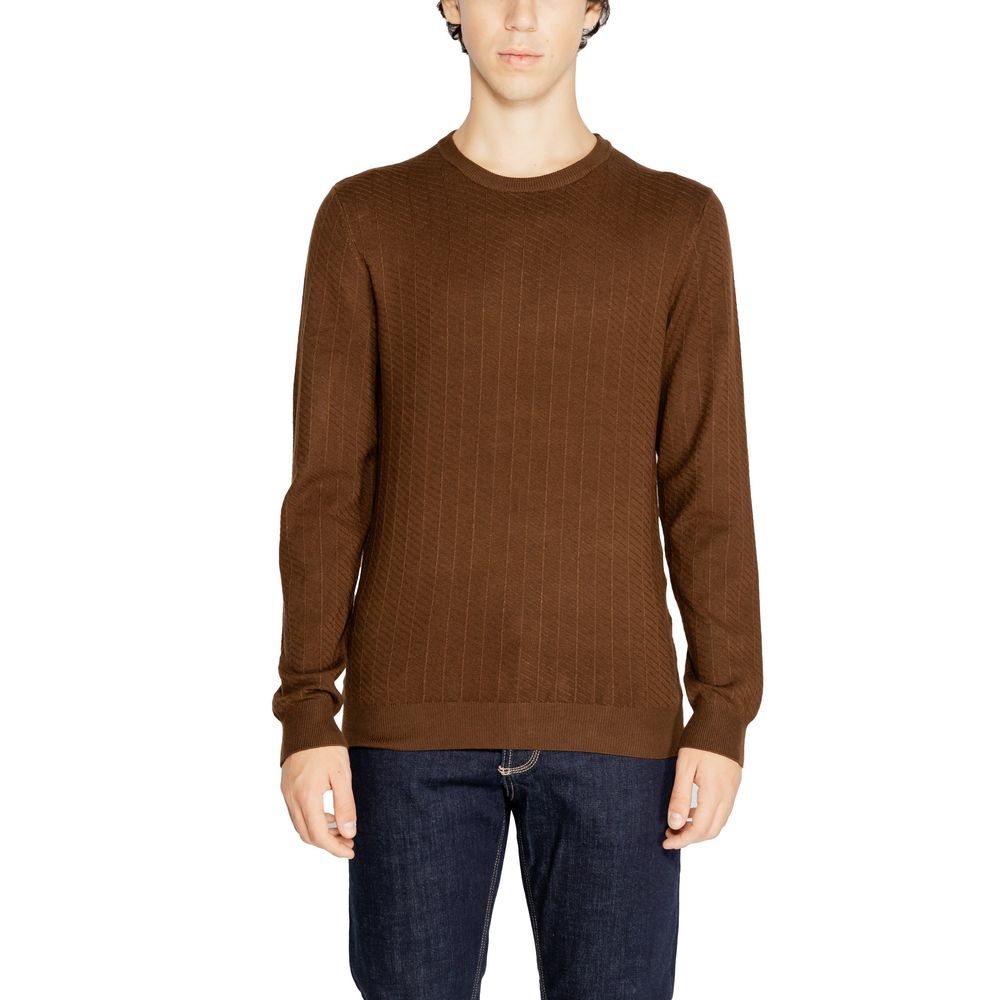 Antony Morato Brown Viscose Sweatshirt | Regal Royce