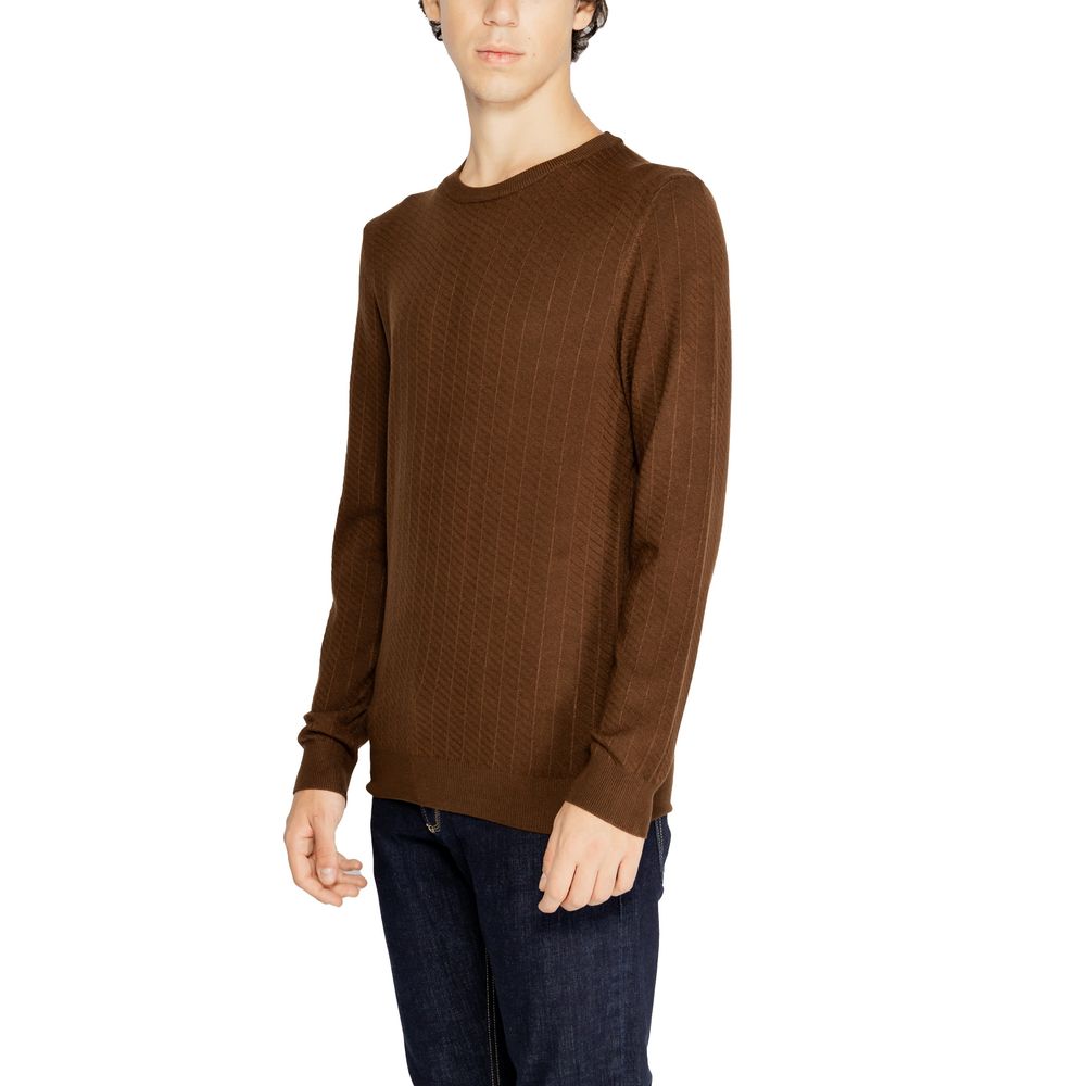 Antony Morato Brown Viscose Sweatshirt | Regal Royce