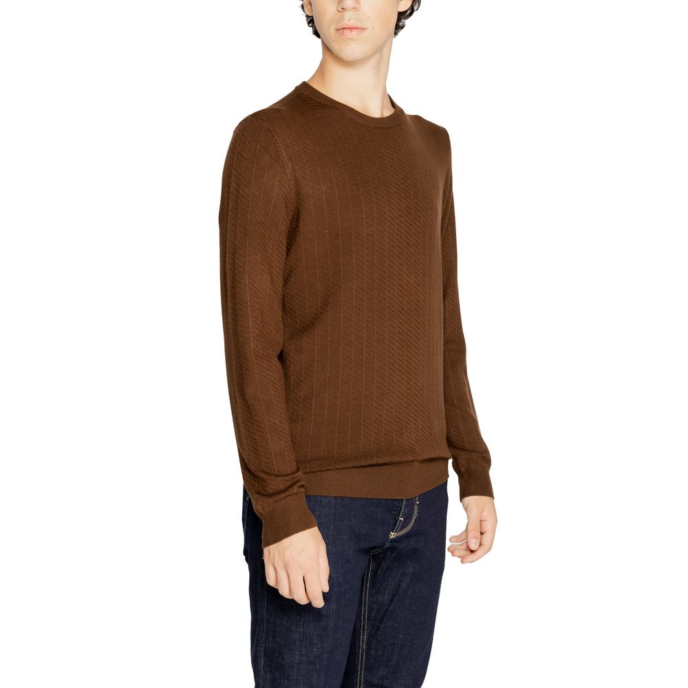 Antony Morato Brown Viscose Sweatshirt | Regal Royce