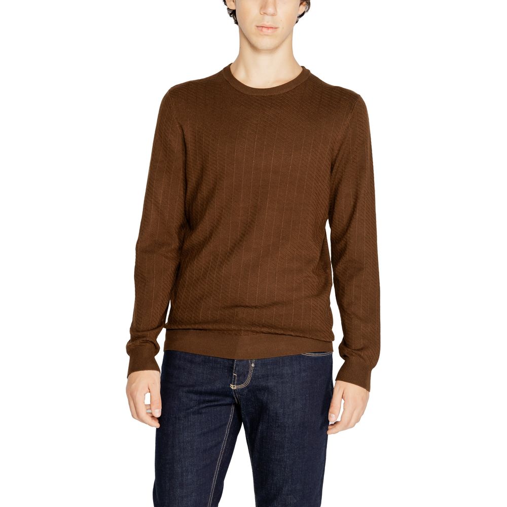 Antony Morato Brown Viscose Sweatshirt | Regal Royce