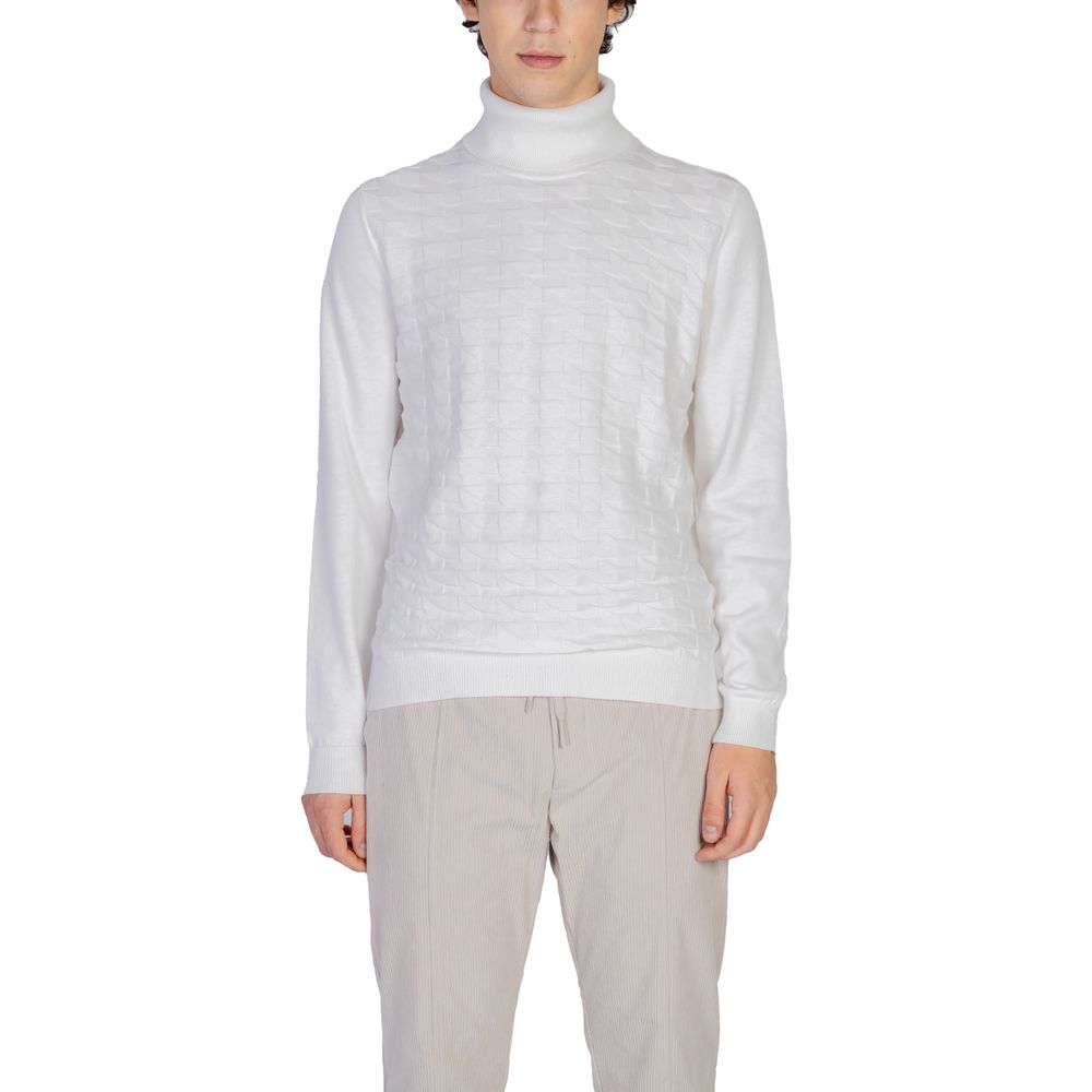 Antony Morato White Cotton Turtleneck | Regal Royce