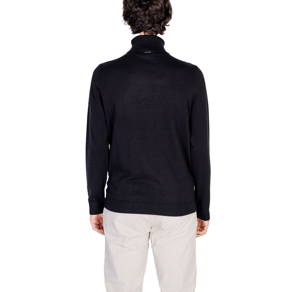 Antony Morato Black Cotton Turtleneck | Regal Royce