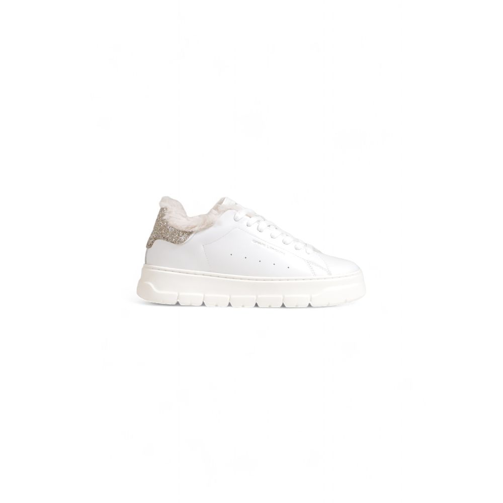 Crime London White Leather Chunky Sneakers