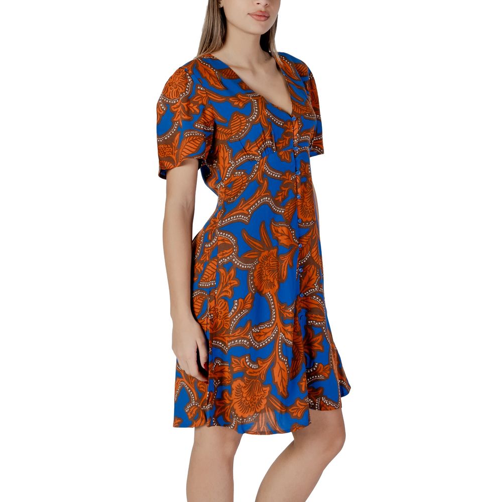 B.Young Blue Viscose Midi Dress | Regal Royce