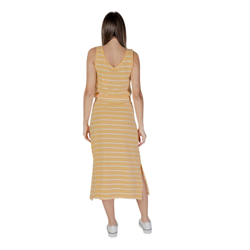 B.Young Yellow Cotton Long Dress | Regal Royce