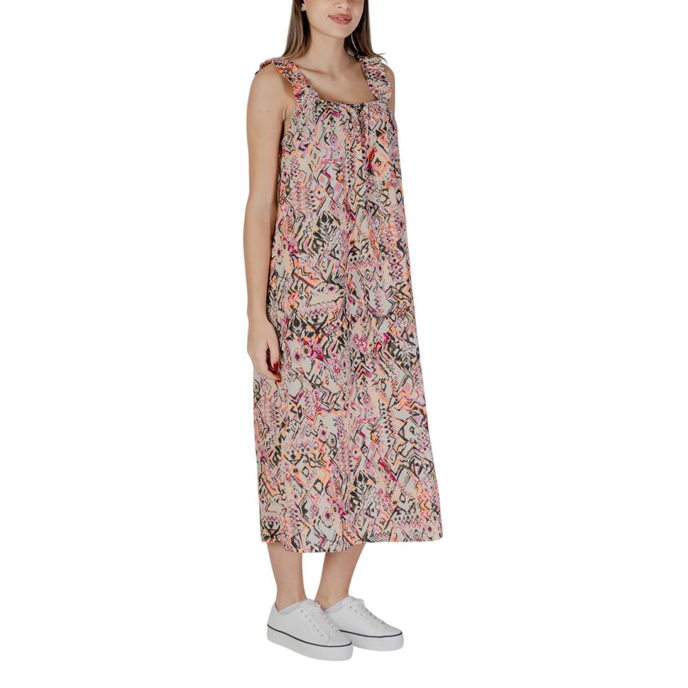 B.Young Multicolor Cotton Long Dress | Regal Royce