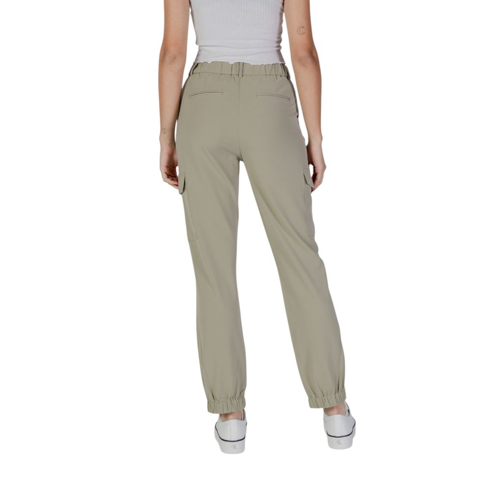 B.Young Green Polyester Cargo Pants | Regal Royce