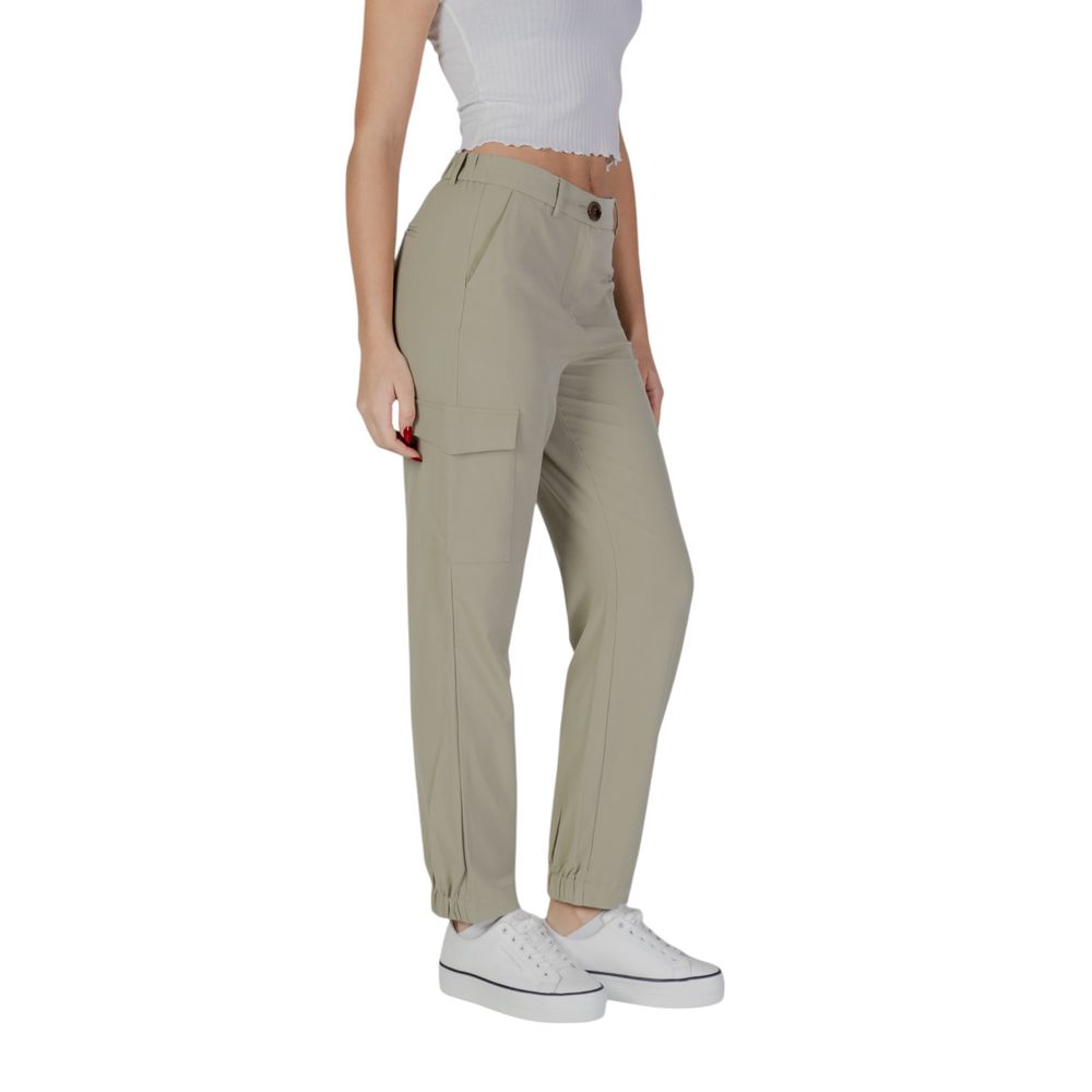 B.Young Green Polyester Cargo Pants | Regal Royce