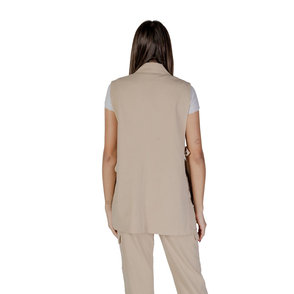 B.Young Beige Polyester Waistcoat | Regal Royce