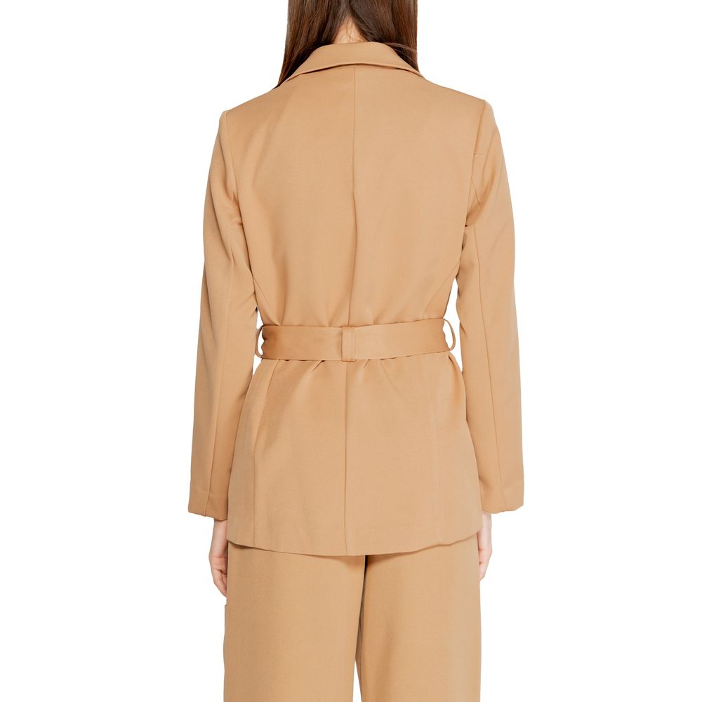 Rinascimento Beige Polyester Blazer | Regal Royce