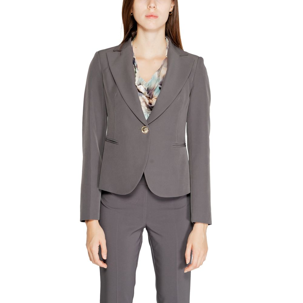 Rinascimento Gray Polyester Blazer | Regal Royce
