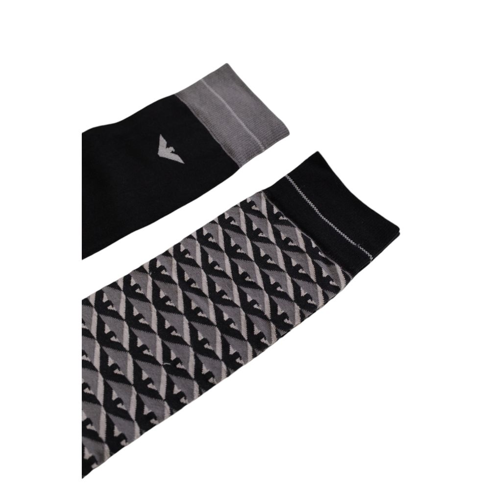 Emporio Armani Underwear Gray Cotton Socks | Regal Royce