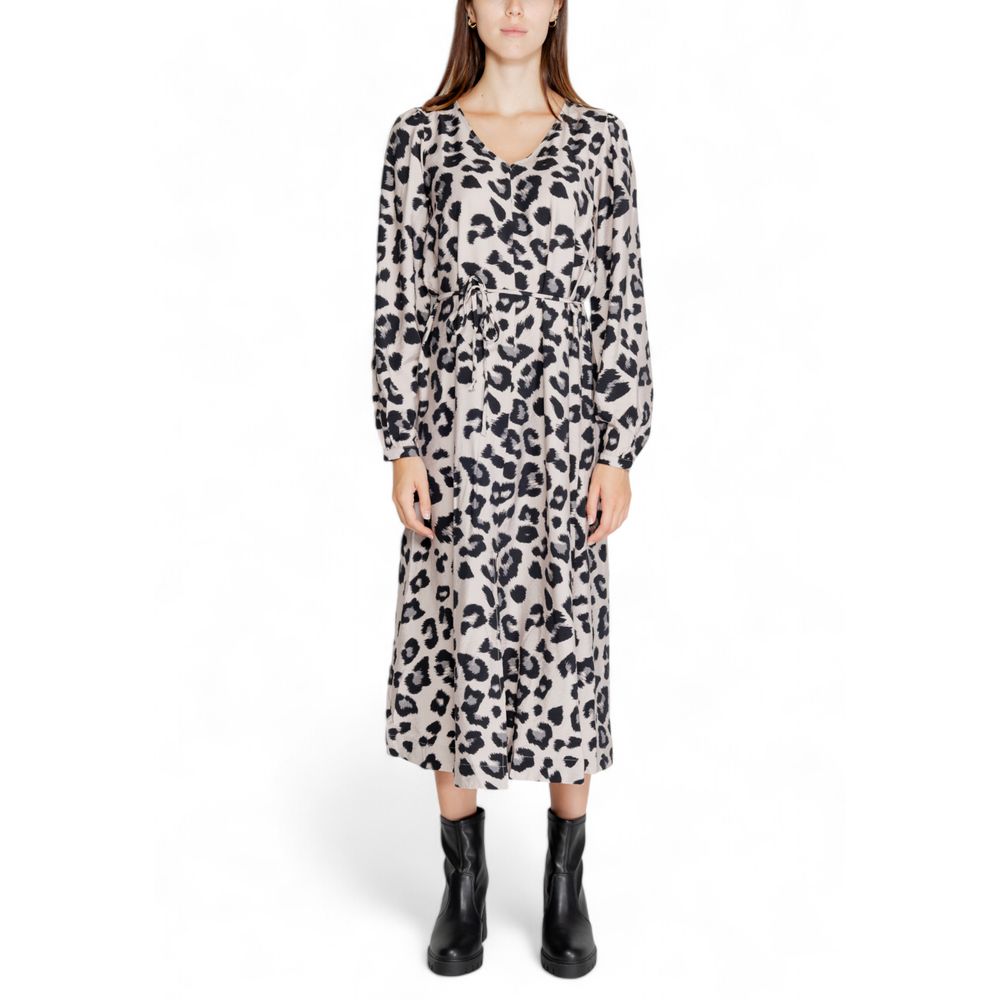 Jacqueline De Yong Gray Viscose Long Dress | Regal Royce