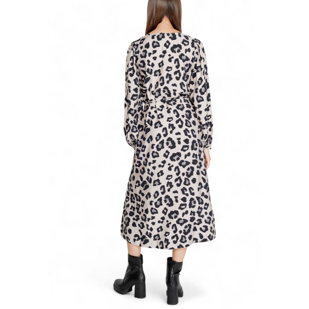 Jacqueline De Yong Gray Viscose Long Dress | Regal Royce