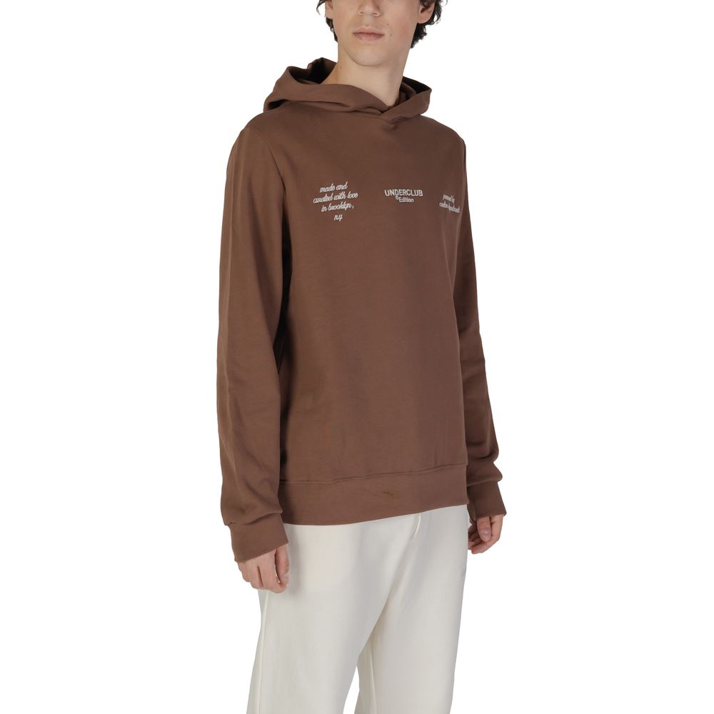 Underclub Brown Cotton Hoodie | Regal Royce