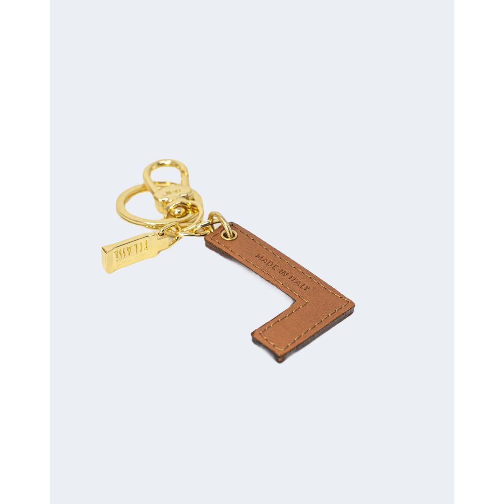 Alviero Martini Prima Classe Beige Leather Keychain | Regal Royce