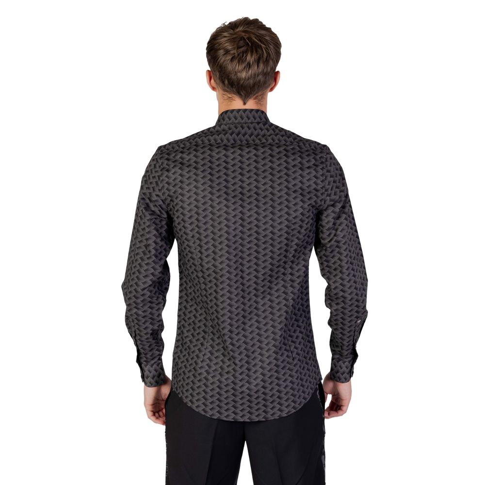 Antony Morato Gray Cotton Pattern Shirt | Regal Royce
