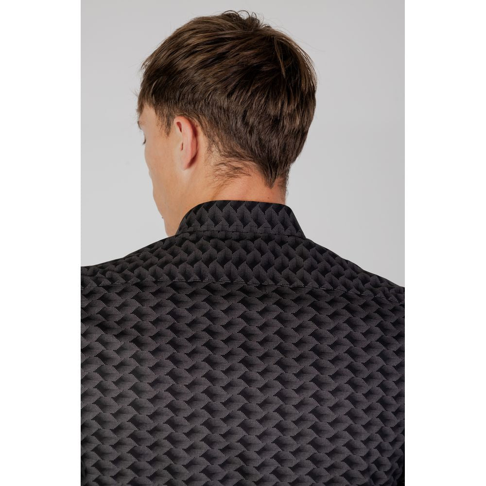 Antony Morato Gray Cotton Pattern Shirt