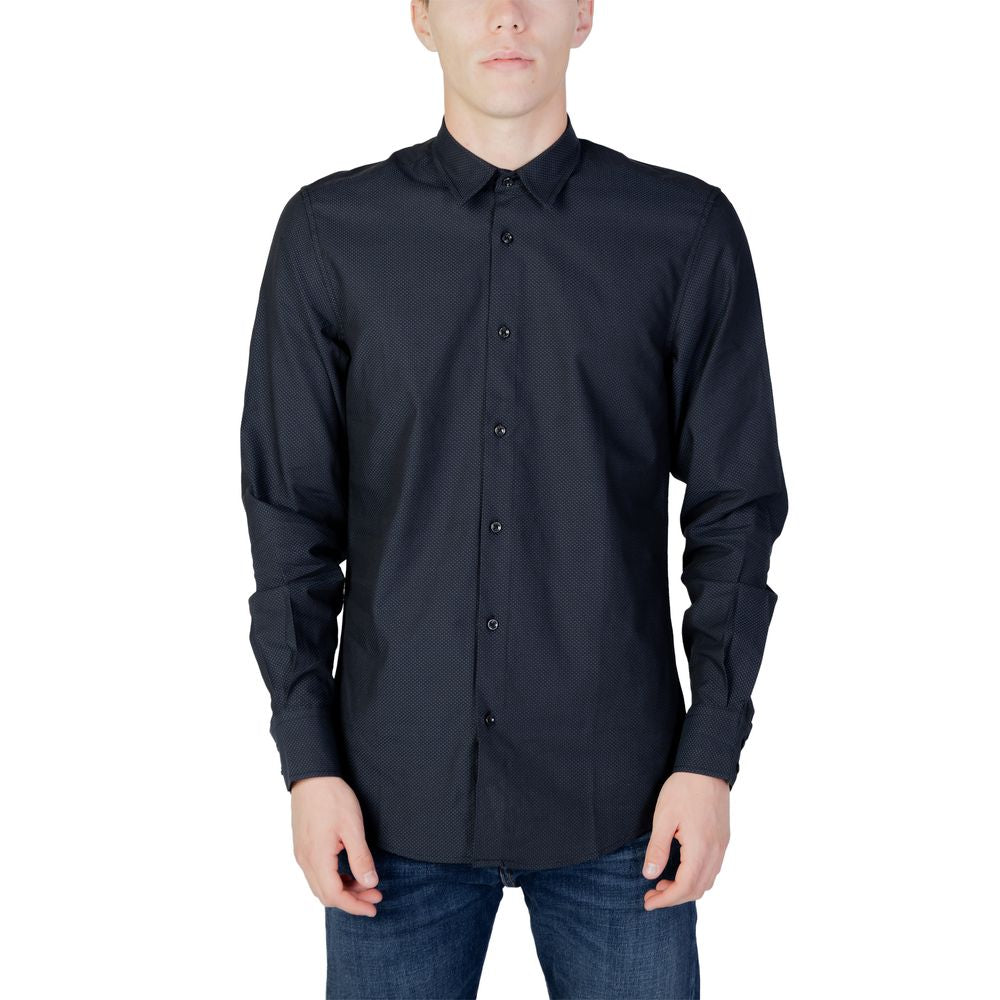 Antony Morato Blue Cotton Dress Shirt | Regal Royce
