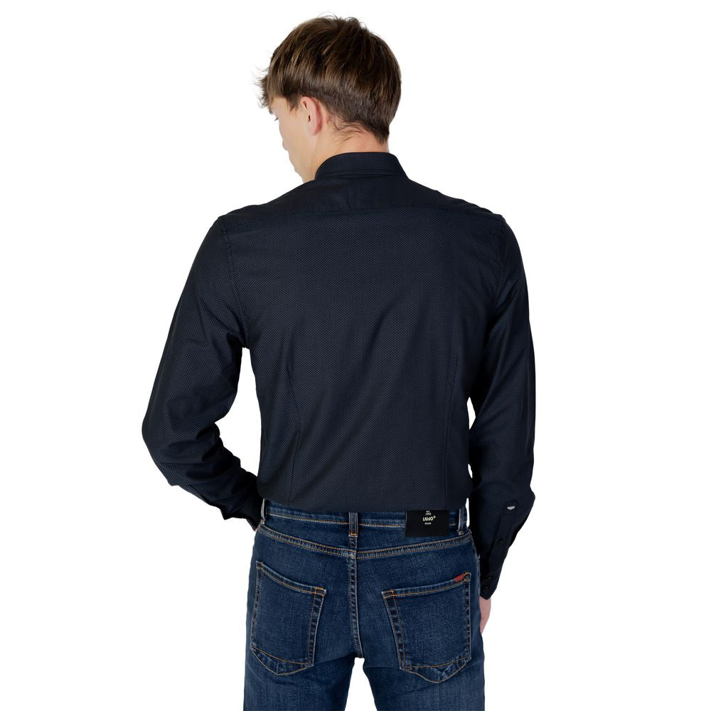 Antony Morato Blue Cotton Dress Shirt | Regal Royce