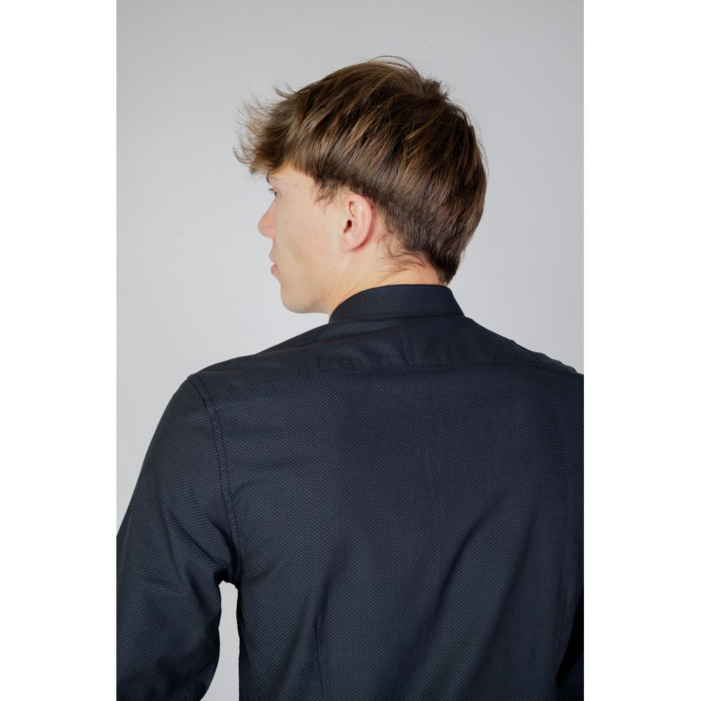 Antony Morato Blue Cotton Dress Shirt | Regal Royce