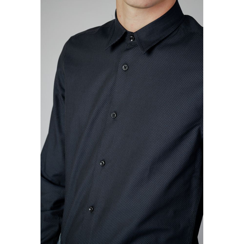 Antony Morato Blue Cotton Dress Shirt | Regal Royce