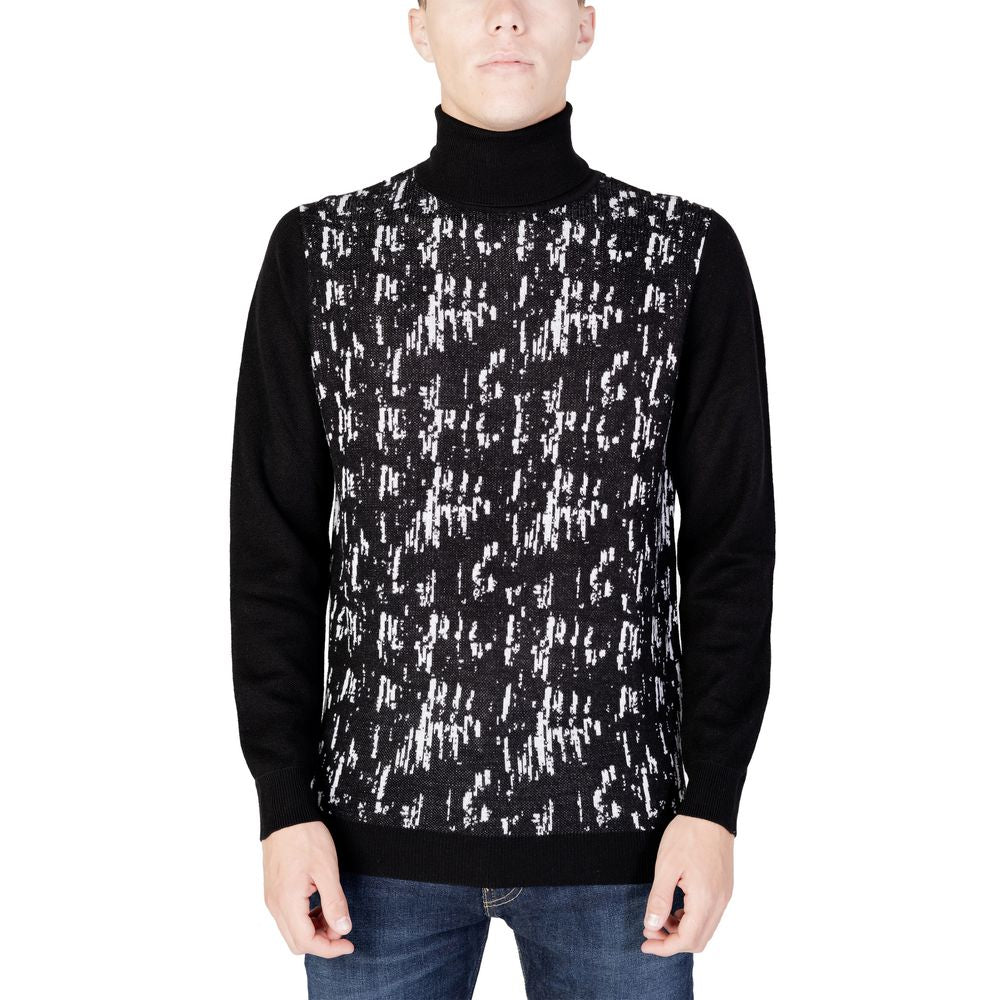 Antony Morato Black Wool Turtleneck | Regal Royce