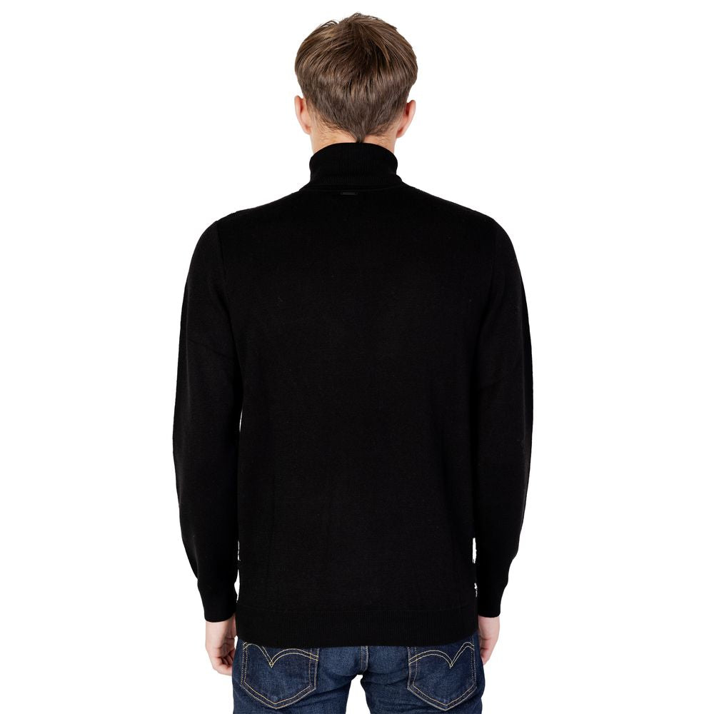 Antony Morato Black Wool Turtleneck | Regal Royce