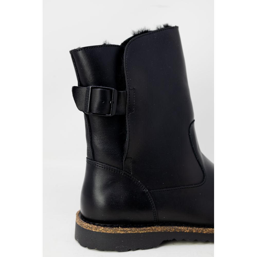 Birkenstock Black Leather Ankle Boots | Regal Royce