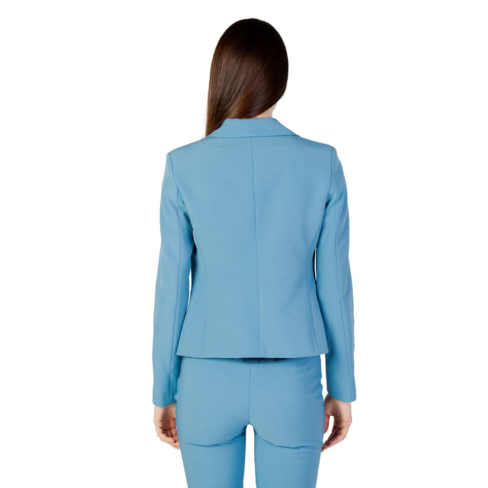 Rinascimento Turquoise Polyester Blazer | Regal Royce