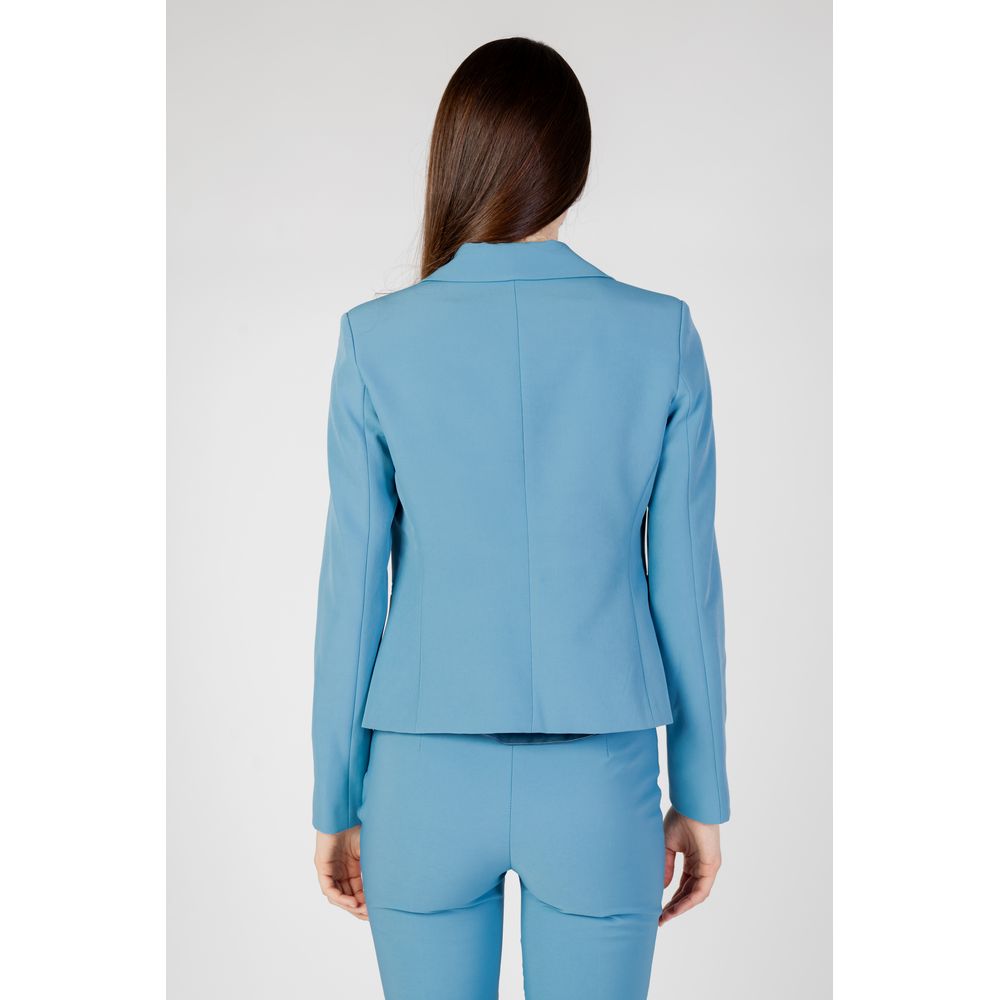 Rinascimento Turquoise Polyester Blazer | Regal Royce