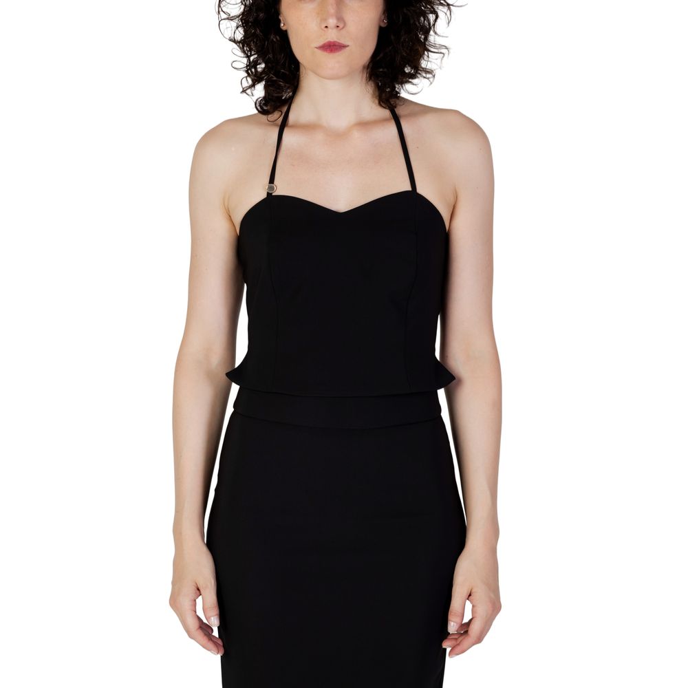 Rinascimento Black Polyester Top | Regal Royce